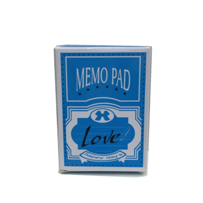 Memo pad playing cards design