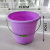 Extra Thick Bucket Plastic Hand Carry with Cover Water Storage Tank Dormitory Dolly Tub Large Durable Color Bucket