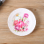 Printed Pattern Color round Mouth Salad Fruit Plate Imitation Porcelain Melamine Tableware Buffet Hot Pot Restaurant Plate Plate