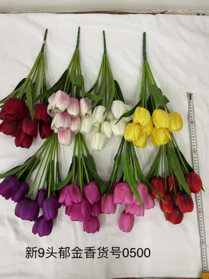 9-head Tulip artificial flower decorative flower home decoration simulation flower