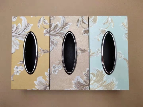 foreign trade leather tissue box waterproof leather fabric hotel cafe coffee table tissue box