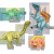 New Animal Toy Dinosaur Set Children's Toy Model Boy Tyrannosaurus Triceratops Doll Plush Animal
