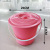 Plastic bucket portable bucket with cover Red bucket