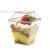 200ml Square Transparent Plastic Cup with Mousse Dessert Cup Ice Cream Cake Cup Internet Celebrity Disposable