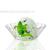 Disposable Plastic Dish Flower-Shaped Bright Benzene PS Transparent Small Bowl Dessert Mousse Sauce Dish