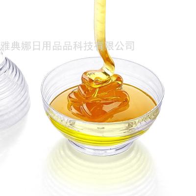Disposable Plastic Cup with Lid Glass Bowl Dessert 90ml Sauce Bowl