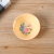 Melamine Material Household Kitchen Tableware Creative Yellowish Brown Color Printing Pattern Flat Bottom round Mouth Soup Bowl Factory Direct Sales