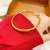 Sand Gold Colorfast Glossy Push-Pull Bracelet Female Adjustable Temperament Plated 24K Real Gold Imitation Gold Wristband Bracelet