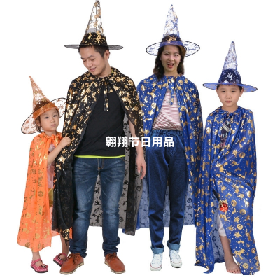 Halloween Children's Costume Cosplay Costume Witch Cloak Witch Cloak Masquerade Pumpkin Ghost Costume