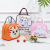 2021 New Cartoon Animal Lunch Bag Insulation Portable Japanese Lunch Box Bag Aluminum Foil Insulation Bag Source Factory