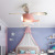 Children's Fan Lamp Ceiling Fan Lights Bedroom Room 2021 New Nordic Smart Ceiling with Electric Fan Aircraft Light