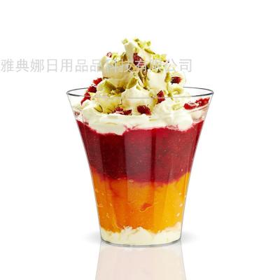 Disposable Plastic Mousse Dessert Party Outdoor Cup High Permeability PS Airplane Cup