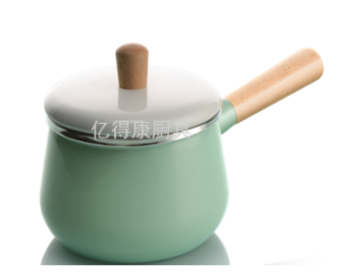 16cm Enamel Milk Pot Baby Food Pot Mini Soup Pot Instant Noodle Pot