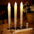 Led Long Brush Holder Candle Christmas Simulation Tears Electric Candle Lamp Long Candle Lamp Furniture Wedding Celebration Decoration Small Night Lamp
