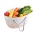 W15-2486 Small Plaid Pattern Portable Plastic Pp Large Stackable Vegetable Basket Home Kitchen Fruit Storage