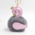Imitation Rabbit Fur Flamingo Fur Ball Keychain Cartoon Doll Pendant Cars and Bags Keychain Pendant
