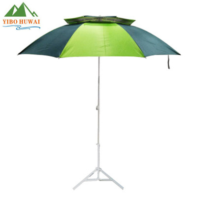 Wholesale 2 M Single-Layer Double-Layer Aluminum Rod Fishing Umbrella Sun Umbrella Buy One Get Three Ground Plug + Drawstring + Handbag