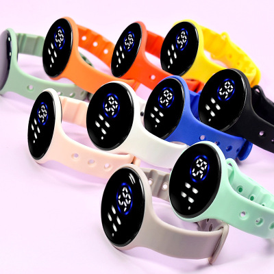 Popular Touch round Electronic Watch Student Outdoor Sport Watch Led Fashion Personalized Gift Children Waterproof Watch
