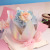 Valentine's Day Internet Celebrity Flower Cake Crown Surrounding Border Cake Decoration Girl Birthday Party Cake Arrangement Decoration