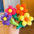 New SUNFLOWER Children's Barrettes Bright Color Series Five-Petal Flower Fabric Side Clip Hair Accessories Shredded Hair Bangs Clip Hairpin