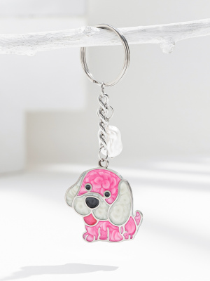 New Color Stainless Steel Animal Keychain Fashion Pet Dog Stainless Steel Key Ring