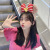 Three-Dimensional Bow Fluffy Hair Band Cute Bear Hairpin Female Korean Internet Celebrity Mori Sweet Super Fairy Face Wash Hair Band