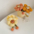 Children's Hair Band Cute Flowers Large Intestine Ring Early Autumn New Online Influencer Head String Tie Hair Accessory for Ponytail Girls' Baby Headdress