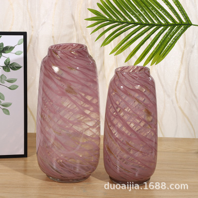 Glass Vase Creative Home Decoration Art Master Series Internet Celebrity Colorful Glass Vase TikTok Hot Sale