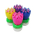 Factory Wholesale 14 Candles Double Layer Lotus Birthday Party Music Singing Lotus Lamp Creative Artistic Taper and Candle H