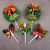 Christmas Baking Cake Topper Plug-in 3D Christmas Tree Grass Circle Cake Decorations Scene Inserts Cake Flag