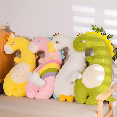 Foreign Trade Factory Direct Sales New Dinosaur Pillow Doll Plush Toys for Girls Sleeping Confort Doll Long Pillow Unicorn