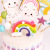 Cross-Border Amazon Cake Decoration Set Clouds of Stars Rainbow Birthday Cake Decoration Card Cake Ornaments