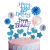 Amazon Cross-Border Customizable Number 18 Happy Birthday Cake Decoration Card Inserts Paper Fan Balloon Set