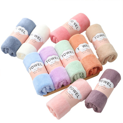 Thick Coral Fleece Towel 35x75 Customizable Soft and Quick-Drying Absorbent Waist Seal Towel Daily Necessities