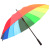 Creative 16 Bone Straight Rod Automatic Rainbow Umbrella Manufacturer Sun-Proof Sunny Umbrella Long Handle Colorful Umbrella