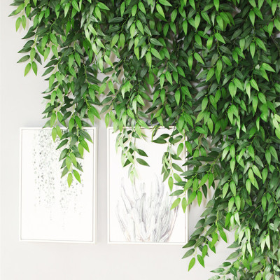 Imitate Leaves Landscape Soft Decoration Design Fragrance Osmanthus Leaves Wall Hanging Home Decoration Covering Green Leaves Mori Style Green Plants Fake Trees