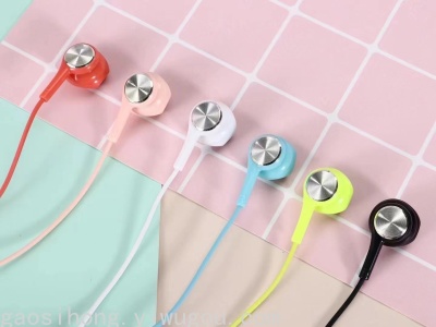 New Headset through-Hole Bass Semi-in-Ear Earphone with Mic Karaoke with Controller Gaming Wired Headset