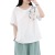 Artistic Retro Cotton and Linen T-shirt Women's Loose Chinese Style Zen Tea Clothes Buckle Short Top Chinese Style Summer Women's Clothing