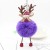 Imitation Rabbit Fur Cartoon Santa Claus Plush Pendant Santa Claus Fur Ball Keychain Cars and Bags Ornaments