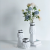 Modern Minimalist Irregular Stripe Ceramic Vase Flower Arrangement Decoration Home Sample Room Soft Decoration
