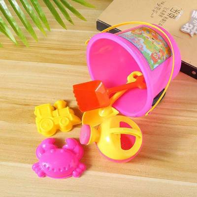 Hot Sale Children's Beach Toys 6-Piece Set Glasses Beach Bucket Creative Summer Water Toys Stall Wholesale