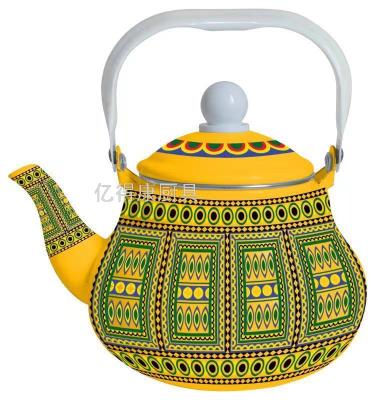 1.5l Enamel Kettle Water Pitcher Teapot Coffee Pot