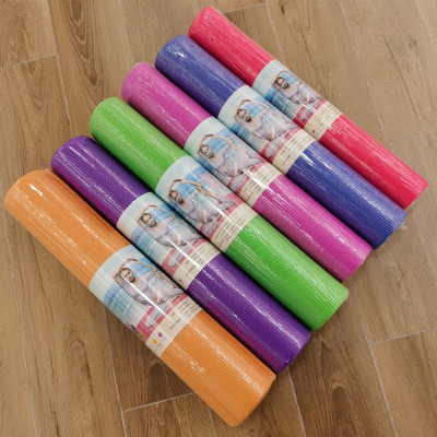 Cross-Border PVC Yoga Mat Non-Slip Beginner Fitness Equipment Spot Delivery Thickened Non-Slip Mat Source Factory