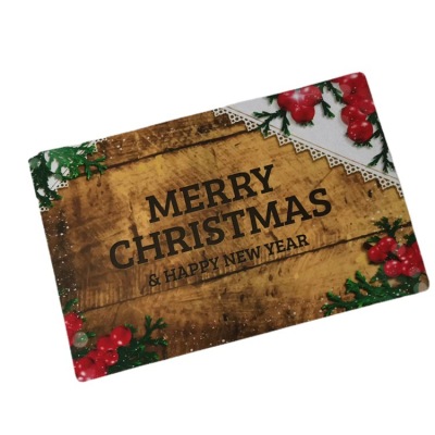 Cross-Border Christmas New Christmas Decorative Gift Home Ground Mat Stereo Vision Carpet European and American Style Factory Direct Sales