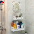 Bathroom Mirror Wash Basin Toilet Easy Hanging Wall Sling Storage Rack Small Cosmetic Mirror Punch-Free