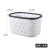 W15-2468 Oval Pressure Ring Diamond-Shaped Storage Basket Supermarket Item Sorting Xiao Lan Wang Portable Hollow-out Stackable Storage