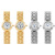Douyin Online Influencer New Korean Style Graceful and Fashionable Steel Band Diamond Women's Watch Simple Roman Digital Quartz Watch