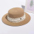 Korean Straw Hat Women's Summer British Retro Flat Top Fresh Billycock Sun-Proof Beach Hat Fashion Brand Straw Hat