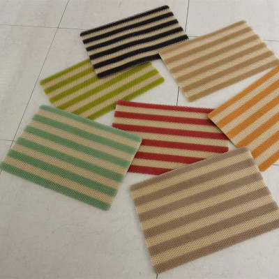 Elastic Pigment Color Floor Mat Stripe Series Household Bedroom Bathroom Living Room Study Universal