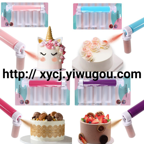 manual cake spray gun mousse cake color sprayer cake spray cartridge diy cake spray gun